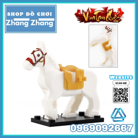 Xếp hình ngựa chiến trong Tam Quốc Xích thố - Đích Lô - Tuyệt ảnh Lego Minifigures Koruit XP1011-1016