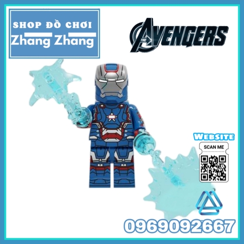 Xếp hình Iron Man
- Captain America - Deadpool
- Hawkeye
- Hulk - Rocket Racoon - Loki Lego Minifigures POGO PG8271