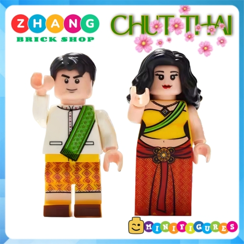Đồ chơi xếp hình lễ phục cưới wedding Kimono Hanbok Hỷ phục các quốc gia Minifigures No 1602