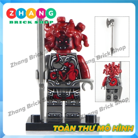 Xếp hình Ninjago Villains Samurai X , Krux, The Wei Snake , Vermin Lego Minifigures Xinh X0155