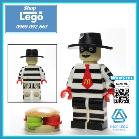 Xếp hình Batman - Vixen - Joker - Hamburglar Dormammu Captain Avalon Deadpool Spider-Man Lego Minifigures POGO PG8084