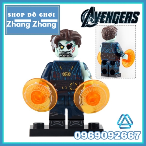 Đồ chơi xếp hình Marvel What-If Marvel Zombie gồm Captain America - Iron man - Wong - Hawkeye Minifigures Xinh X0325