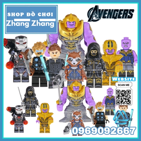 Xếp hình Avengers Endgame - Infinity War siêu anh hùng Marvel Lego Minifigures Kopf KF6091