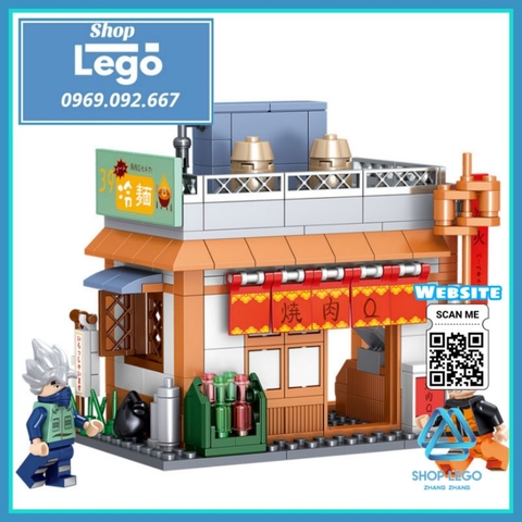 Xếp hình 270 hình Tiệm đồ nướng Naruto và Sasuke rủ nhau đi nhậu Lego Minifigures PRCK 69626