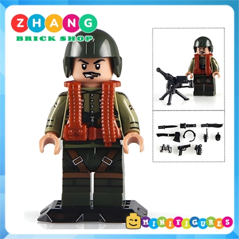 Xếp hình Bộ đội Việt Nam Việt Cộng chống Mỹ cứu nước 1975 đi kèm rất nhiều phụ kiện vũ khí Lego Minifigures DIY D71010