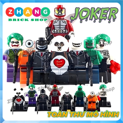 Xếp hình Joker - Killer Crock - Henchman - White Creepy trong Suicide Squad Lego Minifigures KL9008