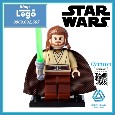 Xếp hình Star Wars Skywalker - Jinn - Leia Ahsoka - Savage - Protocol Droid - Windu - Padme Lego Minifigures Pogo PG8028