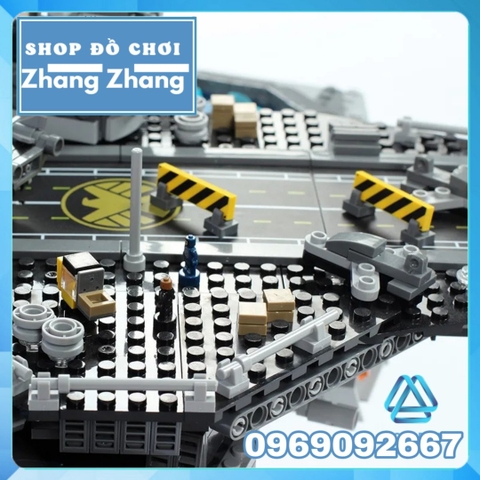 [3066 hình] Xếp hình Tàu sân bay Battleship S.H.E.L.L biệt đội Avengers Lego minifigures Decool Jisi 7100 Lepin 07043