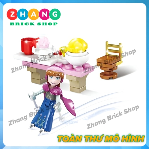 Xếp hình Elsa Nữ hoàng băng giá và Anna trong Frozen Lego Minifigures SY1372