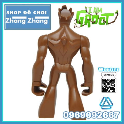 Xếp hình Groot Guardian of the Galaxy Siêu anh hùng Marvel Bigfigures Lego Minifigures Decool 0198