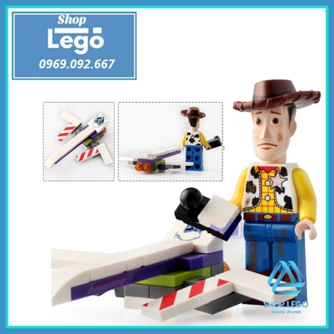Xếp hình Câu chuyện đồ chơi Toys Story 4 Woody - Buzz - Jessie - Green Alien - Sarge - Zurg Lego Minifigures SY6699