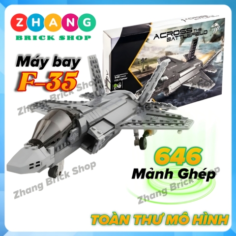 Đồ chơi xếp hình tiêm kích tàng hình F-35 Lightning Minifigures Xingbao XB06026