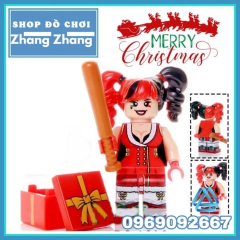 Xếp hình giáng sinh Hulk Deadpool Spider-Man Wolverine Supergirl Groot Marry Christmas Lego Minifigures POGO PG8185