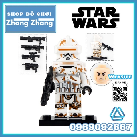 Đồ chơi xếp hình Star Wars gồm Ahsoka's Clone Trooper Minifigures Xinh X0303