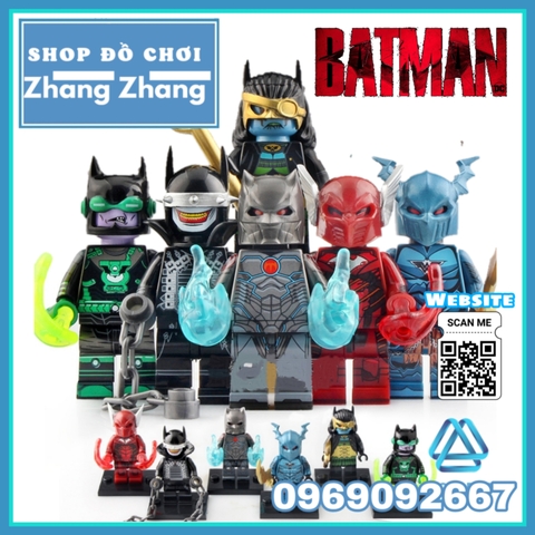 Xếp hình Batman Red Death Dawnbreaker The Merciless The Bat Who Laughs Murder Machine Drowned Lego Minifigures WM6057