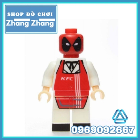 Xếp hình Deadpool giả dạng ông chủ KFC Lego Minifigures MG0007
