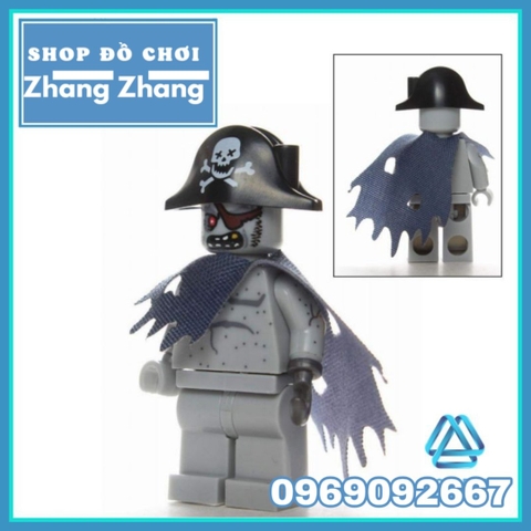 Xếp hình Pirates of the Caribbean Jack Sparrow - Carina - Barbossa - Henry - Scurm - Gibbs Lego Minifigures Xinh X0160