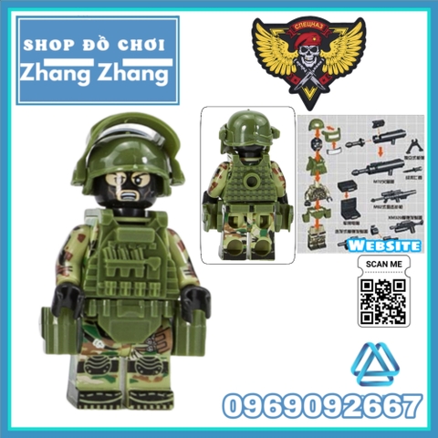 Đồ chơi Xếp hình Lực lượng đặc nhiệm Spetsnaz Alpha Nga tinh nhuệ giỏi nhất thế giới Lego Minifigures Tbstoy Tbs41-46