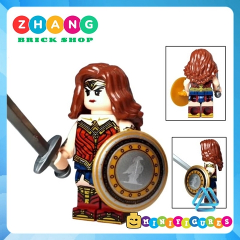 Đồ chơi xếp hình Superman Wonder Woman Batman Green Lantern Cyborg Aquaman Martian Manhunter Flash Minifigures KF6168