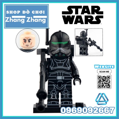 Đồ chơi xếp hình Star Wars Jesse Grey Legion Trooper Galactic Marine Crosshair Bo-Katan Minifigures Xinh X0323