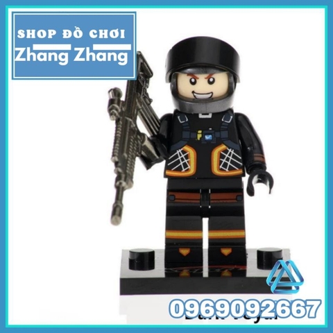 Đồ chơi Xếp hình For Teite Jonesy - Fortnite Ninja Dark Voyar - Skull Trooper Minifigures Kopf KF6038