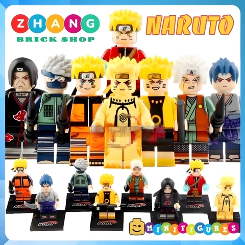 Xếp hình Naruto - Sasuke - Itachi - Jiraiya - Kakashi Lego Minifigures Kopf KF6078