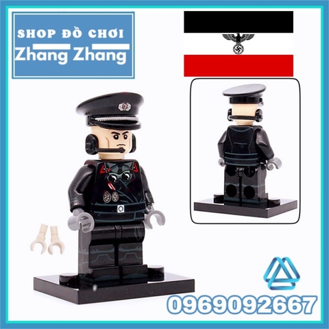 Đồ chơi xếp hình Sỹ quan phát xít Đức trong thế chiến 2 Facist WW II Minifigures JG015 017