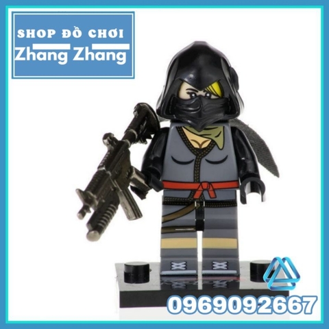 Đồ chơi Xếp hình For Teite Jonesy - Fortnite Ninja Dark Voyar - Skull Trooper Minifigures Kopf KF6038