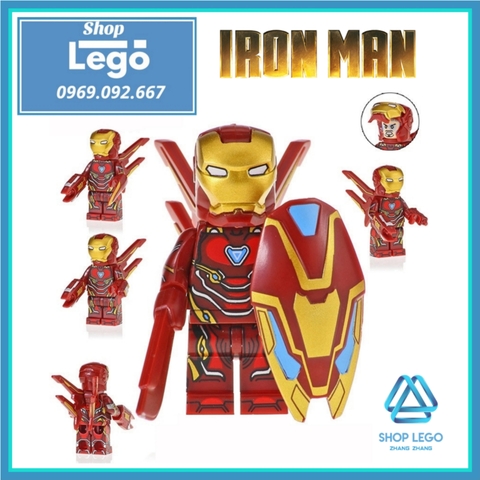 Xếp hình tuyển tập Ironman các mẫu đẹp nhất Lego Minifigures Kopf KF6093