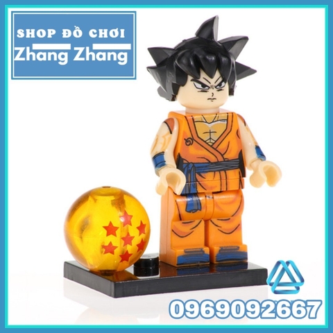 Xếp hình Dragon Ball Goku Gohan Krillin Launch Master Mutaito Lego Minifigures Pogo PG8167