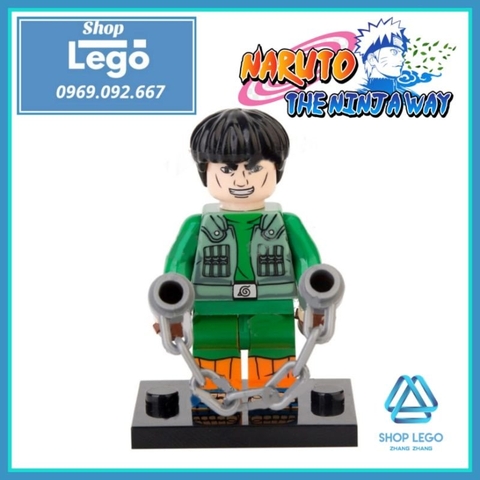 Xếp hình Naruto Neji - Might Guy - Uchiha Sasuke - Kimimaro - Kabuto - Rock Lee - Zetsu Lego Minifigures Kopf KF6126