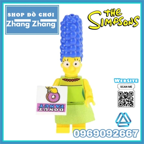 Đồ chơi xếp hình Gia đình Simsons Bartman - Marge Homer Nelson - Flanders Bart Milhouse Kopf KF6039