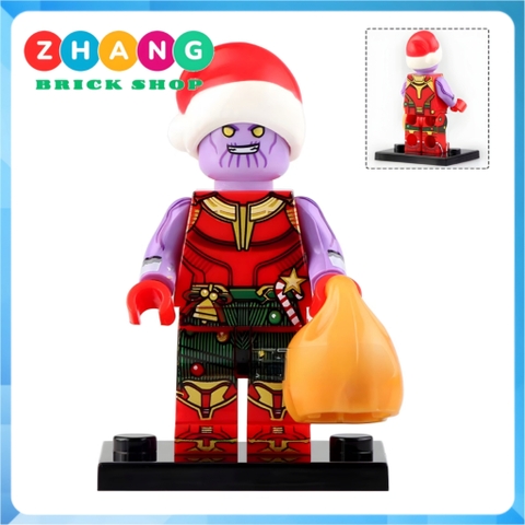 Xếp hình Giáng sinh Christmas Batman - Superman - Iron Man - Thanos - Deadpool - Harley Quinn Lego Minifigures WM6104
