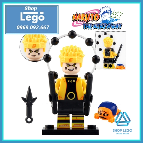 Xếp hình Hoshigaki Kisame - Senju Hashirama - Naruto Uzumaki mới nhất 2021 Lego Minifigures Kopf KDL806