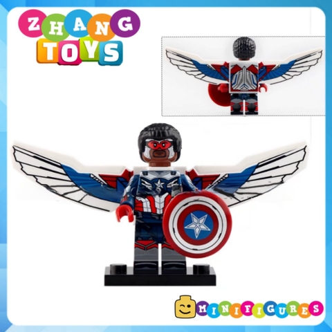 Xếp hình Winter Soldier - Agent 13 - Baron Zemo - US Agent - Batroc - Falcon Battlestar Lego Minifigures Xinh X0313