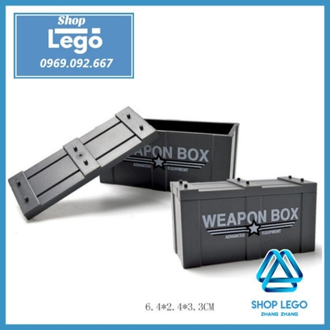 Xếp hình thùng đựng vũ khí phụ kiện Súng đạn Lego Minifigures Weapon box