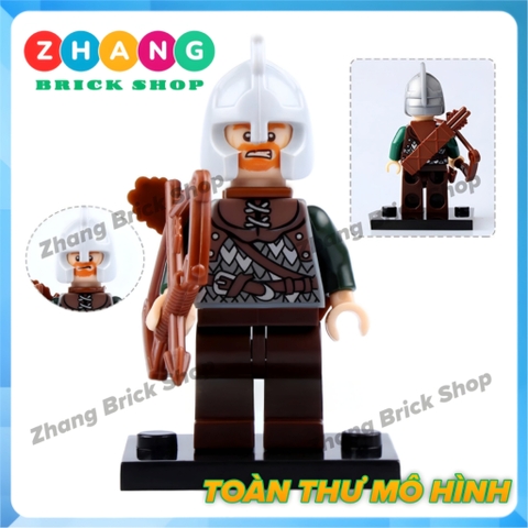 Xếp hình The Hobbit Theoden - Eomer - Rohan - Wormtongue - Boromir - Aragorn - Bowman Lego Minifigures Pogo PG8031