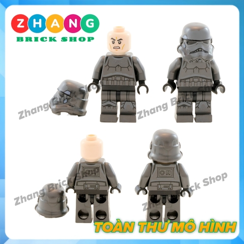 [119 hình] Xếp hình Star Wars phi thuyền vận chuyển Imperial Trooper Transport 4 lính Lego Minifigures K-002