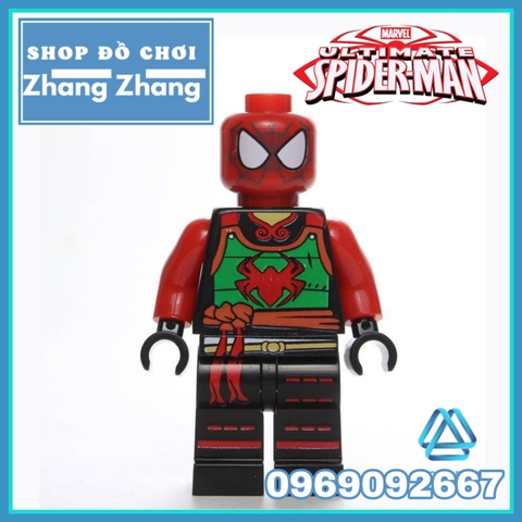 Xếp hình Samurai Spider-Man Marvel siêu anh hùng Lego Minifigures WM370
