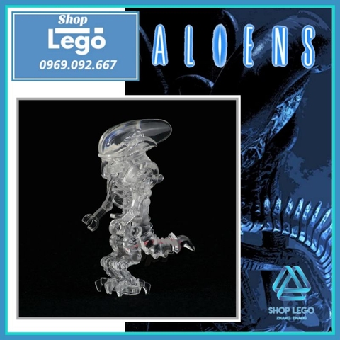 Xếp hình quái vật không gian ALIEN tàng hình trong suốt Lego Minifigures POGO PG1223