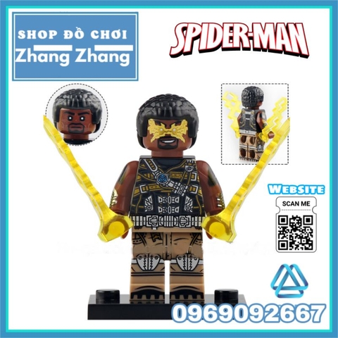 Đồ chơi xếp hình Người nhện Spider Man Doctor Octopus Electro Green Goblin Sandman Minifigures Xinh X0328