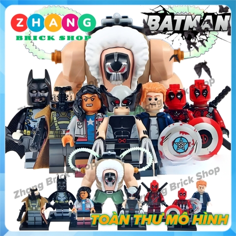 Xếp hình Siêu anh hùng Marvel, X-men, DC Comics Bane Lego Minifigures POGO pg8093