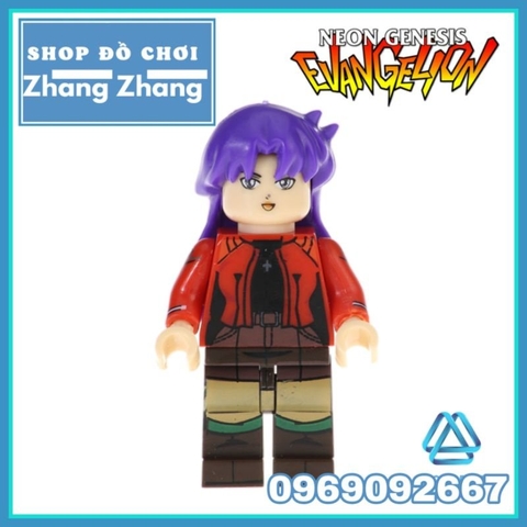 Đồ chơi xếp hình gồm Gendo - Shinji Ikari - Asuka Soryu - Rei Ayanami - Mari Makinami Mô hình Minifigures POGO PG8172