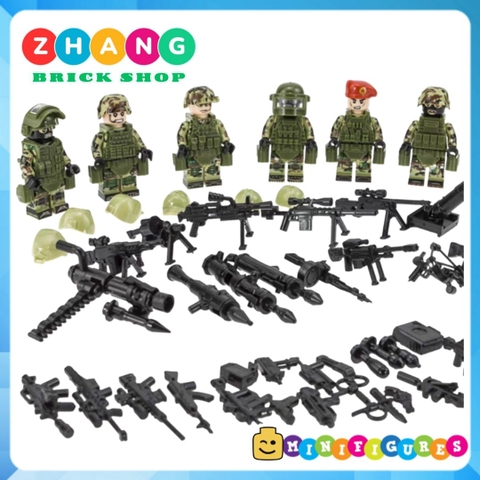 Đồ chơi Xếp hình Lực lượng đặc nhiệm Spetsnaz Alpha Nga tinh nhuệ giỏi nhất thế giới Lego Minifigures Tbstoy Tbs41-46