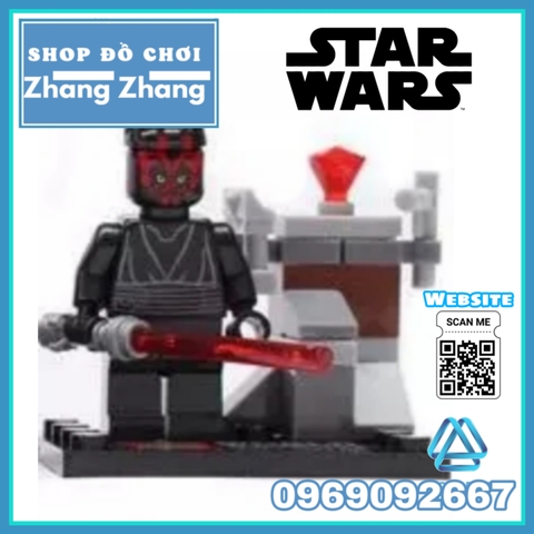 Xếp hình Star Wars Darth Maul - Anakin - C-3P0 - Darth Vader - Chewbacca - Sandtrooper - Rako Lego Minifigures SY198