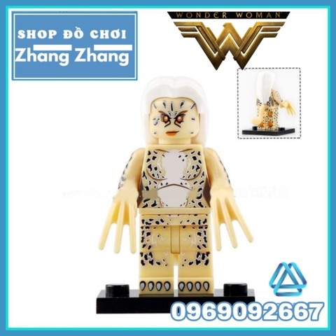 Xếp hình Wonder Woman - Cheetah - Steve Trevor Barbara Minerva Diana Ares Lego Minifigures Xinh X0288