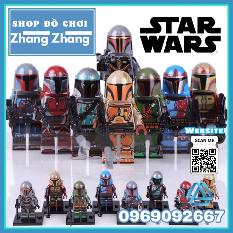 Xếp hình Star Wars The Mandalorian Mới nhất 2020 chiến tranh giữa các vì sao Lego Minifigures WM6092