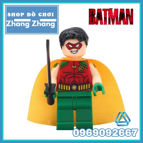 Xếp hình Falcon Overgirl Captain American AnimalMan Batman Ninja Robin Supergirl Lego Minifigures Xinh Koruit WM6033