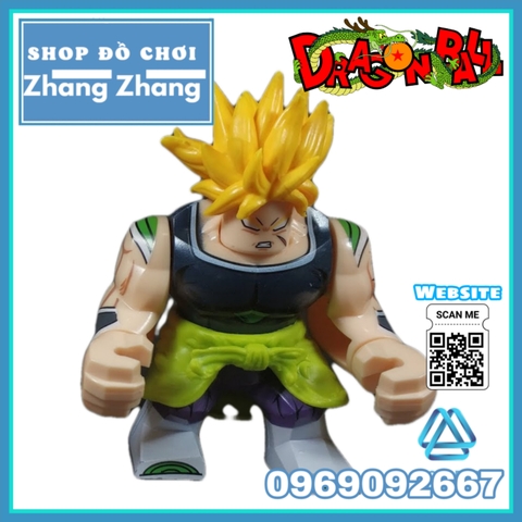 Xếp hình Broly SSJ2 Siêu saiyan cấp 2 trong Songoku Dragon Ball Z Bigfig Lego Minifigures Kopf Kf6073 Kf748