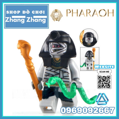 Đồ chơi Xếp hình Thần Anubis và Pharaoh đại chiến xác ướp Ai Cập Mummy Minifigures KL9006